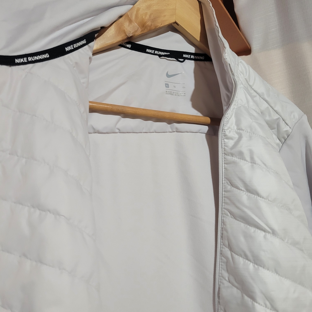 White Thin Nike Zip Up Jacket - image 2